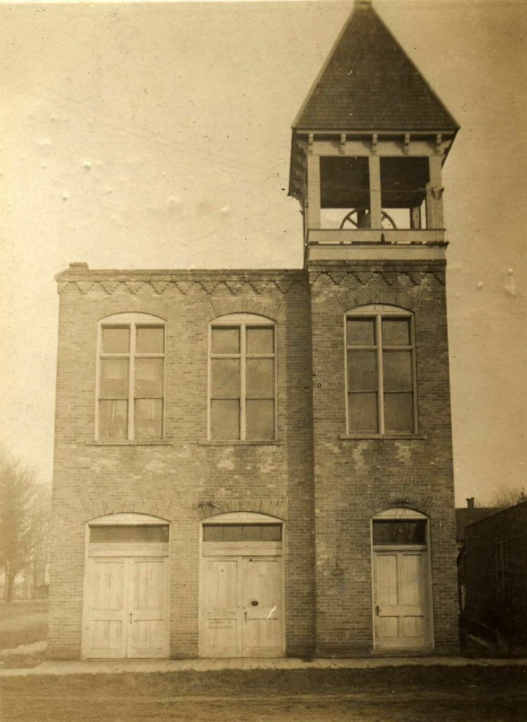 Original fire station / city hall at Lafayette and Detroit