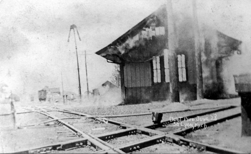 June 28, 1908 depot fire