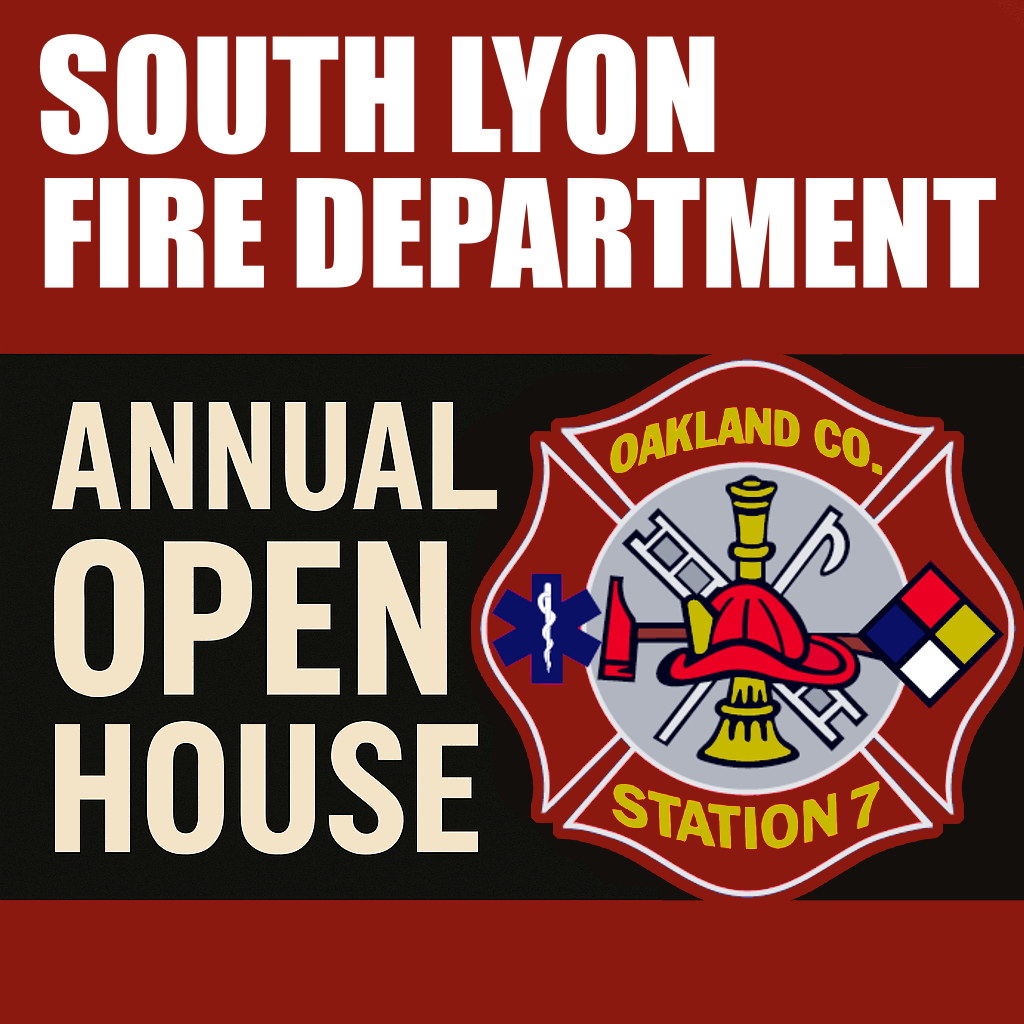 South Lyon Fire Department annual open house announcement.