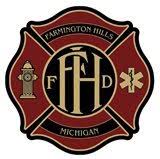 Farmington Hills Fire Department emblem.